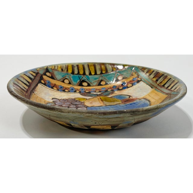 Vintage Still Life Studio Pottery Dish For Sale - Image 4 of 6