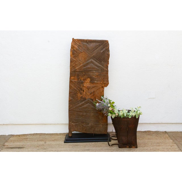 Brown Early 1800's Architectural West African Door For Sale - Image 8 of 8