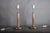 Mid-Century Modern Mid-Century Modernist Sculptural Metal Bedside Table Lamps, 1950s, Set of 2 For Sale - Image 3 of 14