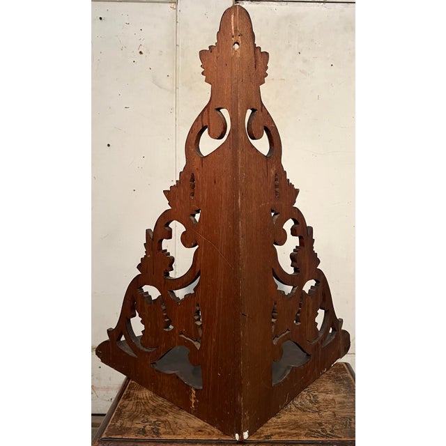 Early 20th Century Victorian Carved Walnut Shelf For Sale - Image 9 of 11