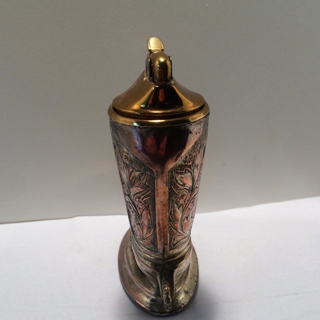 Vintage Occupied Japan Silver Plated Brass Boot Lighter Chairish