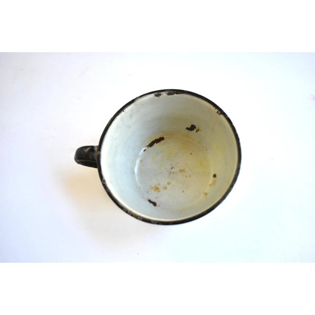 Early 20th Century Antique Early Hand-Painted Tole Enamel Camping Mug For Sale In San Francisco - Image 6 of 8