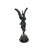 Winged Angel Statue Metal Goddess With Torch Sculpture Vintage Classic Decor For Sale In Tulsa - Image 6 of 9