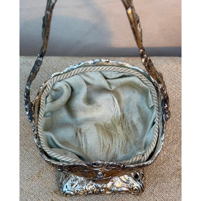 Rare Antique Weidlich Brothers Jewelry Casket With Silk Interior & Twisted Cord For Sale - Image 4 of 12