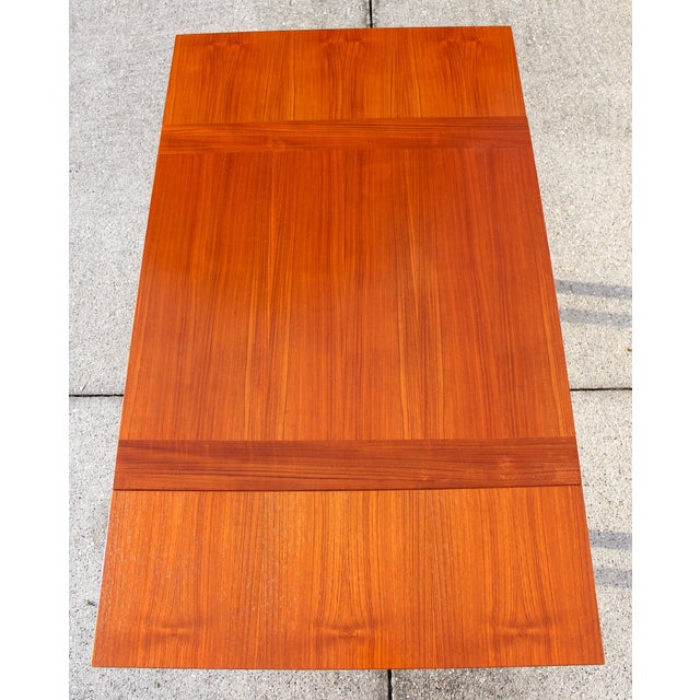 Mid-Century Modern Vintage 1960s Danish Modern Teak Dining Table With Butterfly Leaf – Expandable Scandinavian Design, Made for UK/Ireland Export For Sale - Image 3 of 18