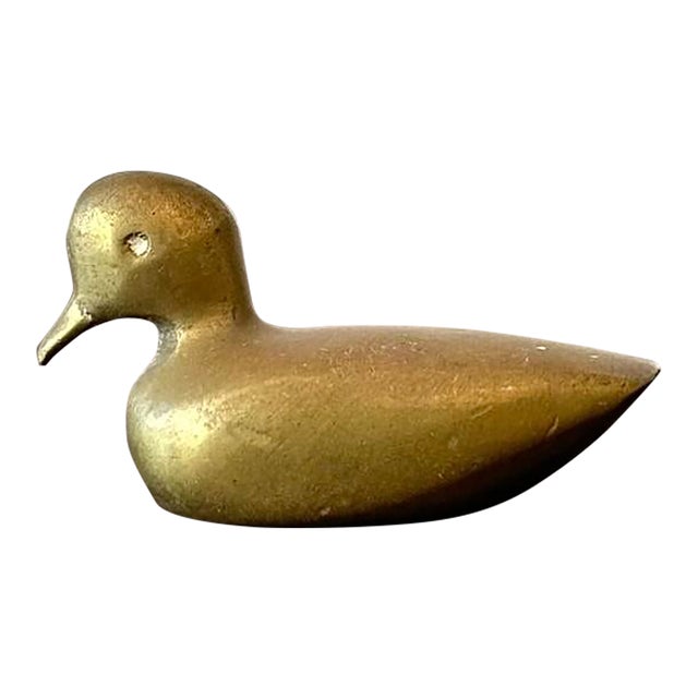 Late 20th Century Brass Dove Paper Weight For Sale