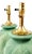 Lamp Pair Green Palm Tree Leaves For Sale - Image 10 of 12