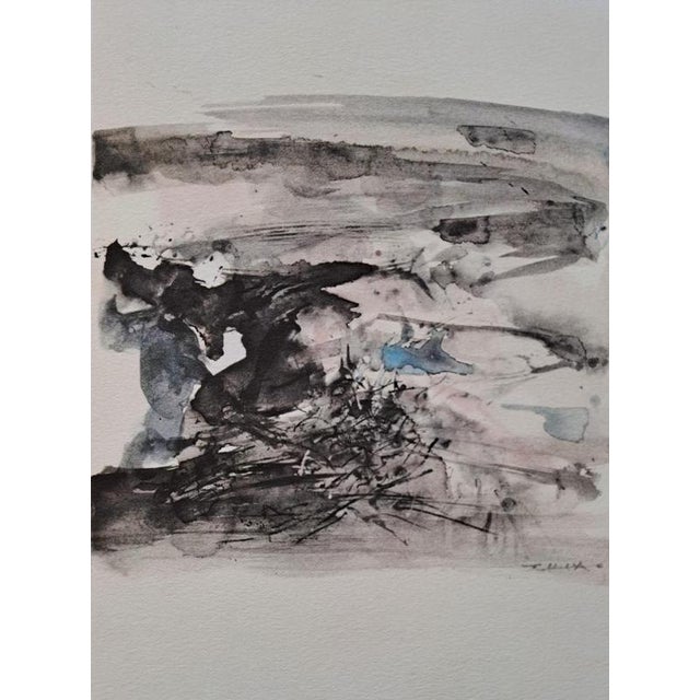 Zao Wou Ki (1921-2013) Illuminations, 1996 Photogravure, on Johannot pure wove paper taken from the eponymous work written...