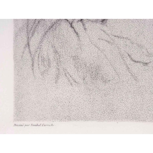 After Annibal Carrache, Portrait from the Louvre, Lithograph For Sale - Image 6 of 9
