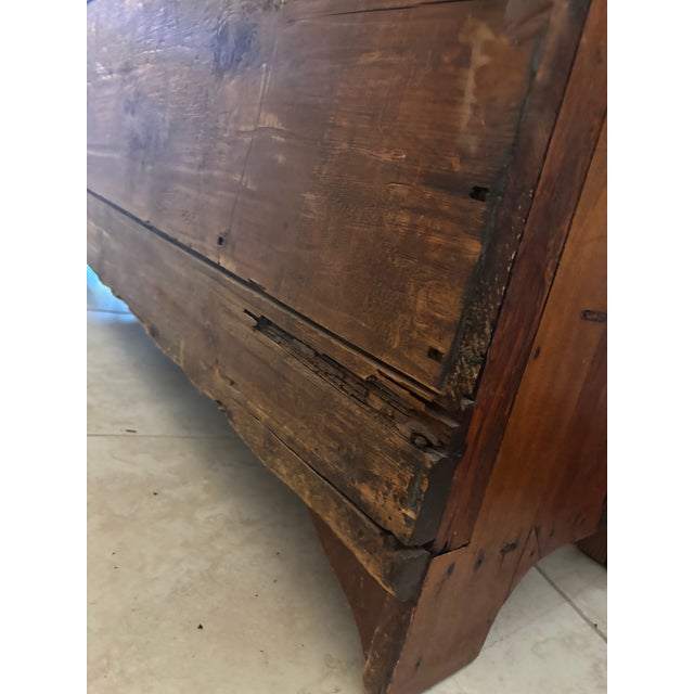 Antique Primitive Dry Sink Cabinet With Original Copper Lining For Sale In Phoenix - Image 6 of 11