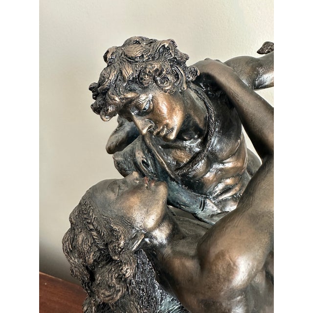 1990s Vintage 1993 Florence Giuseppe Armani the Embrace Lovers & Horse Sculpture #480m For Sale - Image 5 of 10