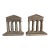 Pair of Vintage Neoclassical Temple Form Plaster Architectural Models For Sale