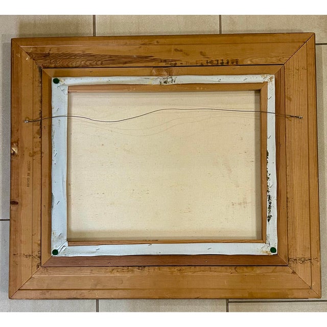 Vintage, Signed “Atlas” Original, Oil and Acrylic, Parisian Themed, Painting on Stretched Canvas, Impressionism/Impasto Style For Sale - Image 9 of 9