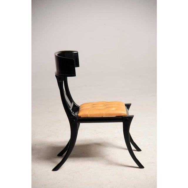 Klismos Black Chair from Pescetta For Sale - Image 6 of 12