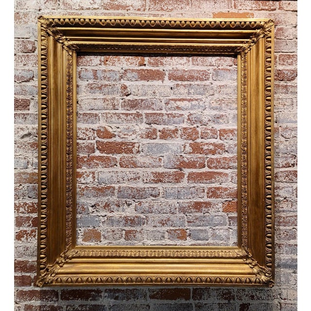 19th century 50x44" Monumental Gilt-wood Frame dimensions 50" H x 44" W A beautiful piece that will add to your décor!