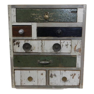 Table Chest of 7 Drawers, 1980s For Sale
