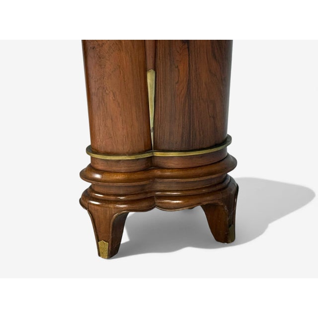 Jules Leleu, French Art Deco, Rosewood, Abalone, Rare Dining Table, France, 1930s For Sale - Image 15 of 18