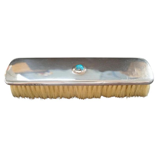 Antique Cymric Silver and Turquoise Clothes Brush from Liberty & Co, 1906 For Sale - Image 3 of 8