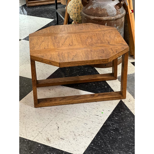 1970s Vintage Mid Century Modern Style Wood Table. For Sale In Seattle - Image 6 of 9