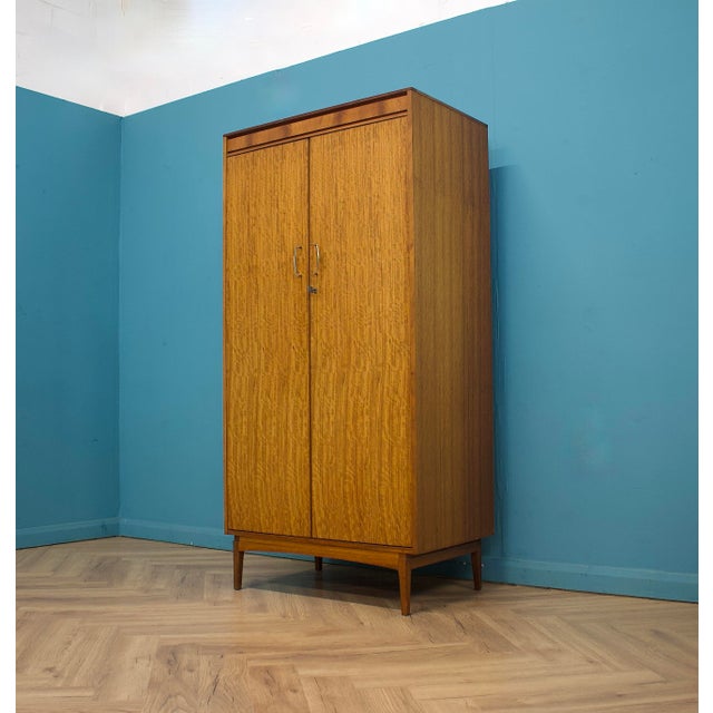 1960s Mid-Century Teak Wardrobe from Golden Key, 1960s For Sale - Image 5 of 11