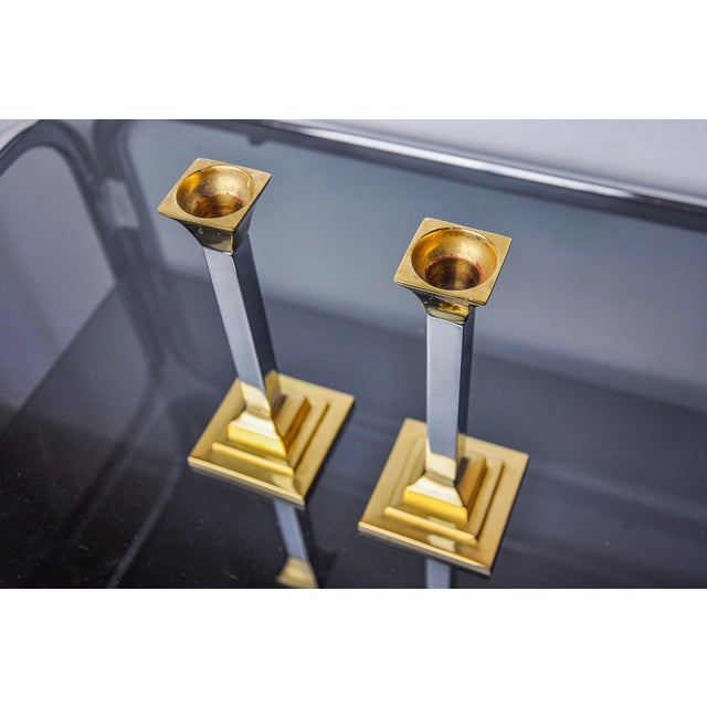 1970s Regency Candlesticks by Art3, 1970, Set of 2 For Sale - Image 5 of 8