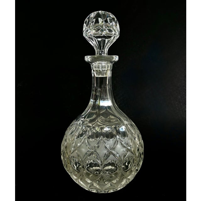 Wonderful Decanter & Stopper by Nachtmann in the Anglia Pattern. With a heavy round bottom, thin neck and large stopper,...