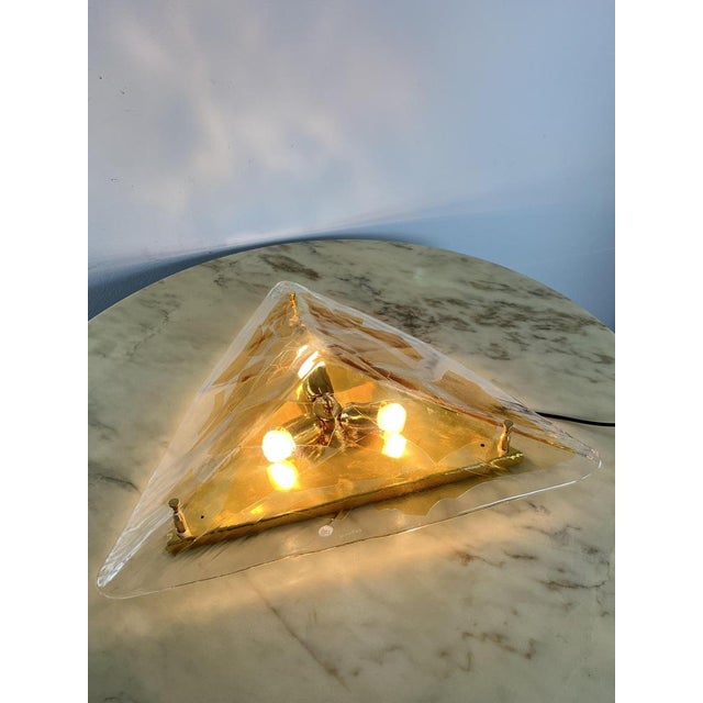 Large Triangular Wall Lamp in Murano Glass from La Murrina, 1980s For Sale - Image 14 of 18