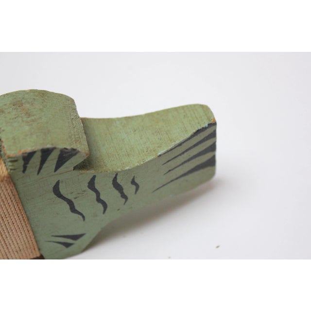 Folk Art Nantucket Island Ornamental Fishing Line "Fish" Spool Souvenir For Sale - Image 11 of 13