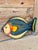 Navy Blue Vintage Hand Painted Papier-Mâché Fish Serving Tray, Made in Mexico For Sale - Image 8 of 11
