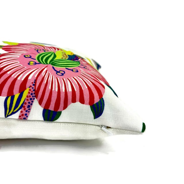 Schumacher Schumacher Exotic Butterfly in Sprint With Self-Welt Indoor/Outdoor Pillow Cover For Sale - Image 4 of 5