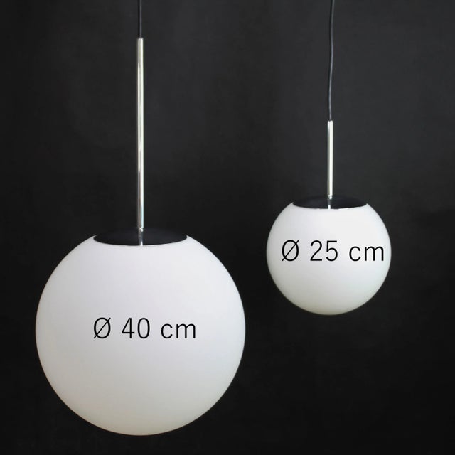 Silver Mid-Century Lounge Hanging Lamp from Peill & Putzler, 1960s For Sale - Image 8 of 12