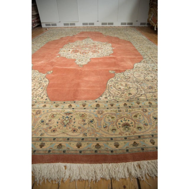 Textile Vintage Tabriz Carpet - 10'3" X 14'4" For Sale - Image 7 of 12