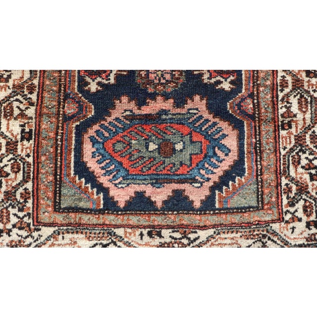 Antique Persian Hamadan Rug With Medallion Design in Multicolor 2'6 X 3'6 For Sale In Atlanta - Image 6 of 10