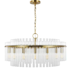 Chapman & Myers by Visual Comfort Studio Beckett Large Chandelier, Brass