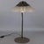 Modernist Purple Glass Table Lamp with Satin Curved Metal, 1970s For Sale - Image 4 of 18