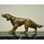 Early 20th Century Antique French Empire Figural Bronze & Marble Hunting Dog Desk Double Inkwell For Sale - Image 5 of 11