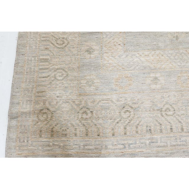 Contemporary Samarkand Style Botanic Handmade Wool Rug by Doris Leslie Blau For Sale In New York - Image 6 of 10