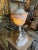 Late 19th Century Victorian Hand Carved Alabaster Table Lamb With Bird Motif For Sale - Image 11 of 12