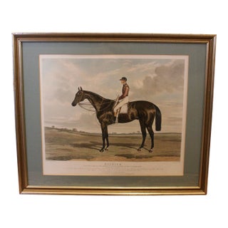 Aquatint Titled "Nutwith, the Winner of the Great St. Leger Stakes at Doncaster, 1843 For Sale