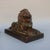 Early 20th Century Pair of Antique Brass Recumbent Lions – 11" Library Lions on Rectangular Plinths For Sale - Image 5 of 10