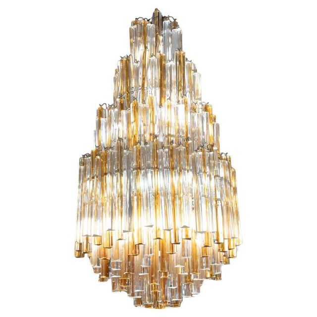 Large Water Drop Chandelier from Veronese, 1970s For Sale - Image 15 of 15