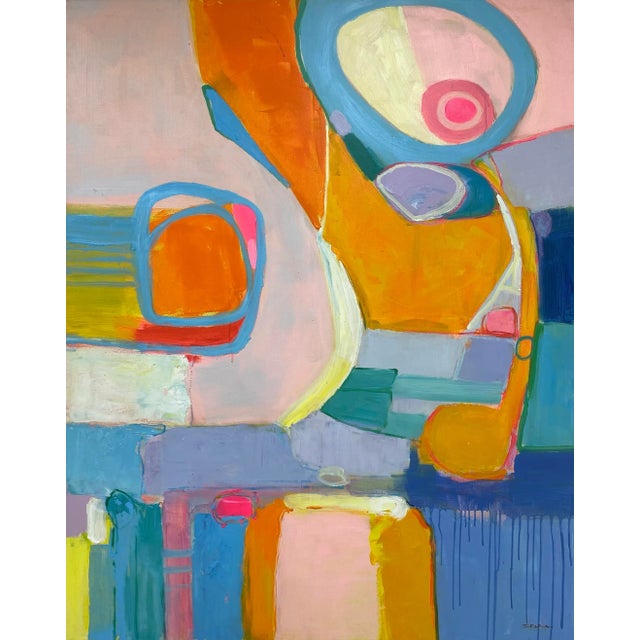 Contemporary Abstract Modern Original Oil Painting For Sale