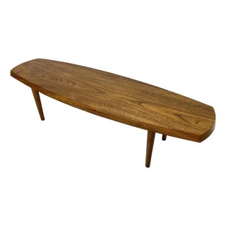 C. 1970s Studio Craft Mid-Century Surfboard Coffee Table by Paul Killinger For Sale
