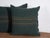 Textile Antique Green Linen Cushion For Sale - Image 7 of 11