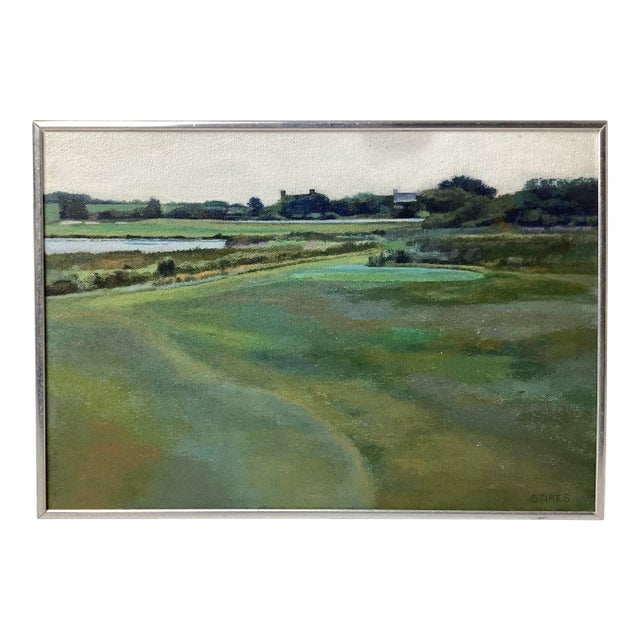 Late 20th Century American Impressionist Landscape Oil Painting by Midge Stires For Sale
