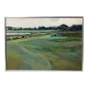 Late 20th Century American Impressionist Landscape Oil Painting by Midge Stires