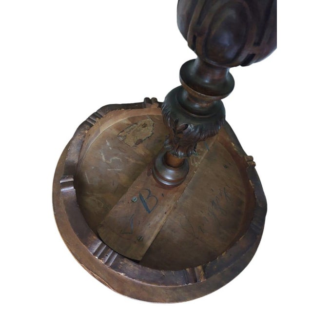 Wood Antique Chess Table, 1900 For Sale - Image 7 of 8