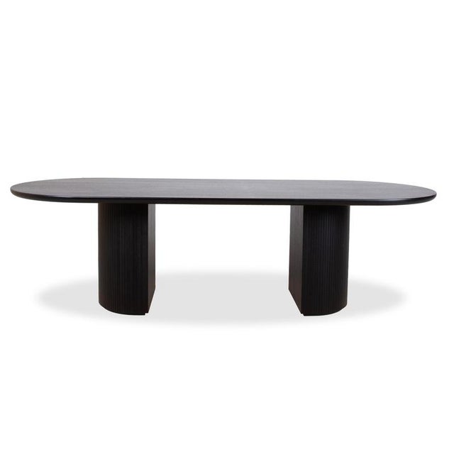 Moon Wooden Dining Table in Black and Brown from Gubi For Sale - Image 10 of 12