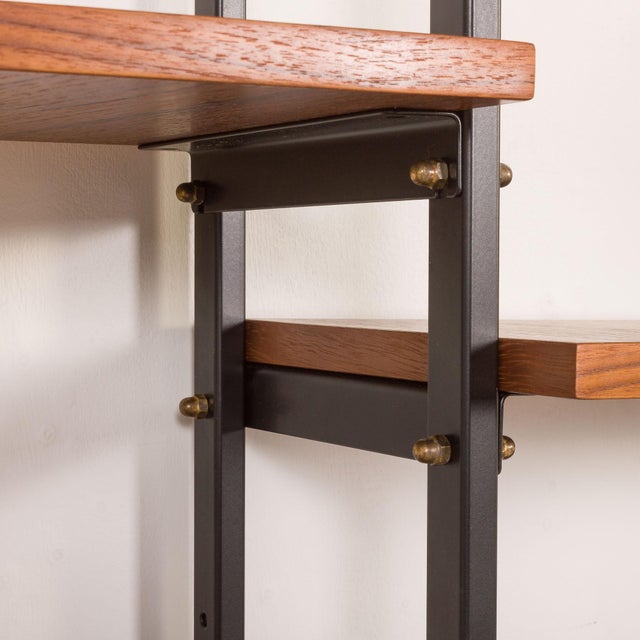Italian Free Standing Wall Unit in Teak, 1960s For Sale - Image 17 of 18