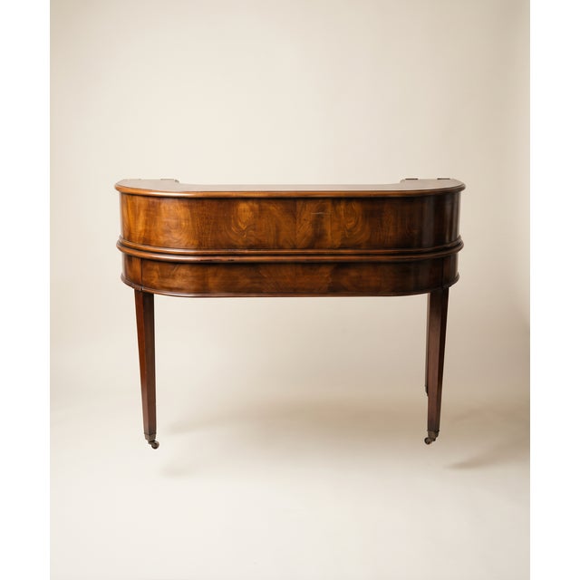 Traditional Flame Mahagony "Carlton" Edwardian Desk 1920's For Sale - Image 3 of 15